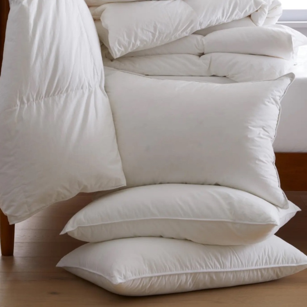 Nwot SET Of 2 QUINCE Luxe Goose Down Pillows Standard Soft/Medium 3228 - Picture 2 of 14